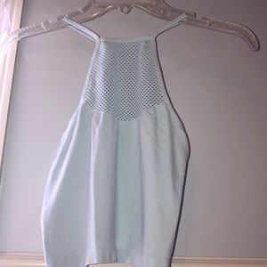 Light blue summer crop top